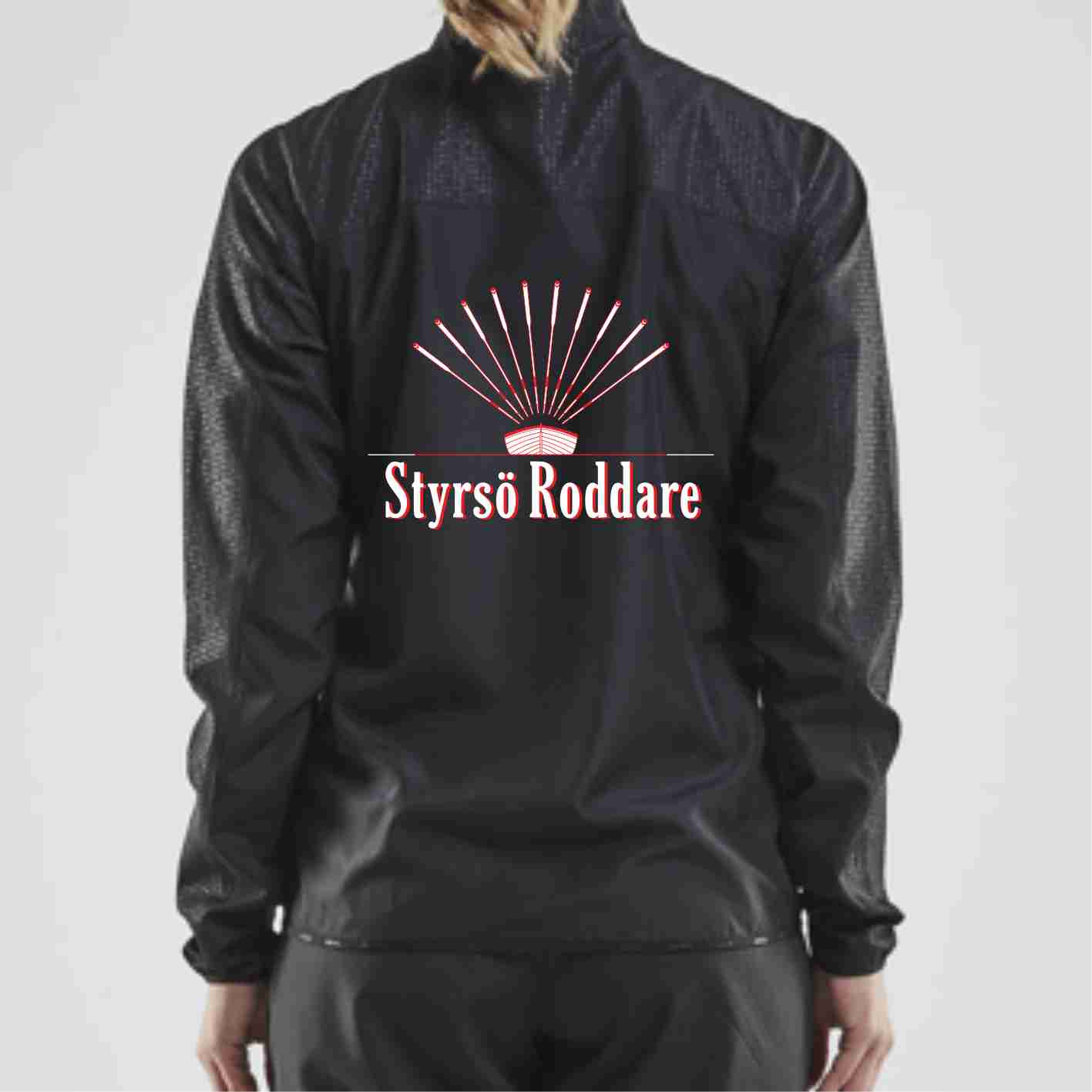Styrsö Roddare Craft Rush träningsjacka, svart Styrsö Roddare Craft Rush träningsjacka, svart